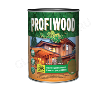 Защитно-декоративное покрытие для древесины PROFIWOOD сосна 2.5 л / 2.3 кг(замята,залита)