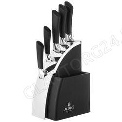 НАБОР НОЖЕЙ 6ПР. AGNESS НА ПЛАСТИКОВОЙ ПОДСТАВКЕ/6 арт. 911-744