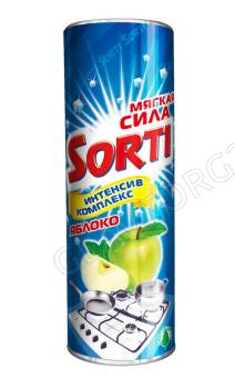 Сорти чистящий порошок 500гр/24шт яблоко