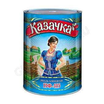 Эмаль ПФ-115 Казачка БЕЛАЯ 10 кг. ( залита )