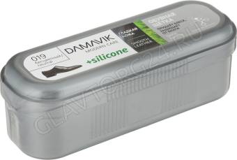 DAMAVIK Обувная щетка SILICONE (губка с пропиткой в футляре) бесцветная /100