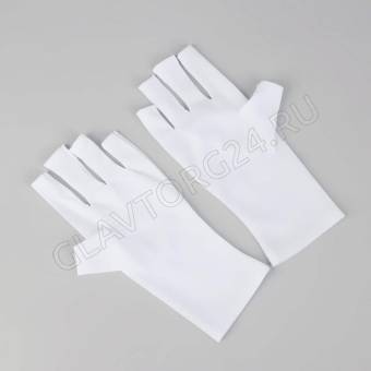 Перчатки  маник.защит.. для LED/UV лампы  25*10см  QF