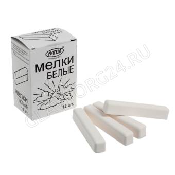 Мелки белые 12 штук АЛГЕМ 584101