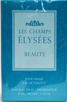 Туалетная вода женская Les Champs Elysees Beaute голубая 50мл