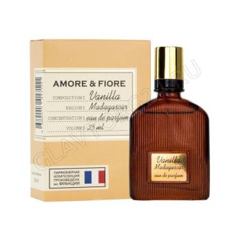 Туалетная вода женская п/в Amore & Fiore Vanilla Madagascar (Аморе Энд Фьоре Ванилла Мадагаскар)- 25