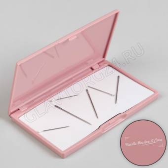 Игольница-магнит прямоугольная 11*6,5см светло-розовый   3945629