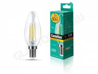 Лампа светод. Camelion LED7-C35-FL/830/E14 (Эл.лампа светодиодная 7Вт 220В)