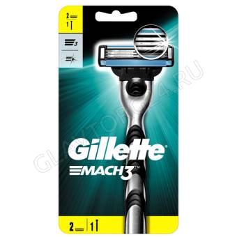 Gillette Mach3 Станок мужской с 2 кассетами 4309 
