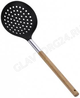 Шумовка Regent 33.7*10.5см (нейлон, нерж. сталь, акация) Linea ACACIA арт. 93-TO-AC-05