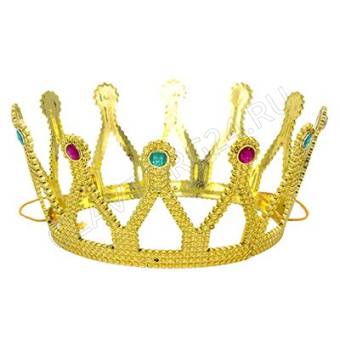 СНОУ БУМ Корона карнавальная, пластик, 8,5х15см, 2 дизайна, арт.6003/12
