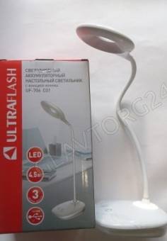 Свет. настольный Ultraflash UF-706 С01 белый (Свет наст аккум, 20LED)