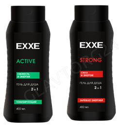 EXXE MEN Мужской гель для душа 2в1 STRONG Сила и Энергия, 400 мл/12