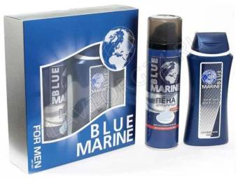 Набор подарочный BLUE MARINE 072 ( шампунь 250+ Пена д/бритья 200) муж