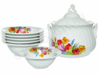 Набор для пельменей 7 пр. Майский букет