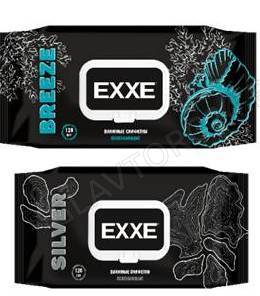 EXXE MEN Влажные салфетки (Микс Breeze&Silver), 120 шт/14