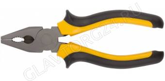 Плоскогубцы комбинированные "Стайл", мягкие прорезиненные ручки, молибденовое покрытие 160 мм