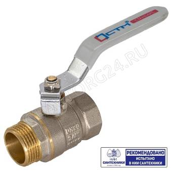Кран шаровый для воды 1-1/2" г/ш рычаг CTM СТАНДАРТ CWFMH112
