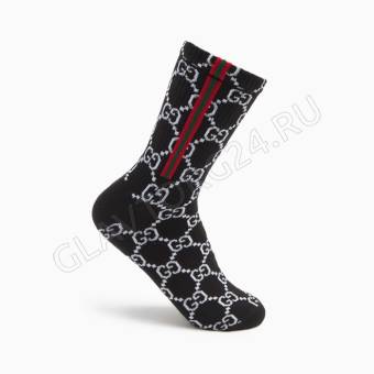 Носки женские х/б GUCCI асс р-р 37-39(23-25) черный