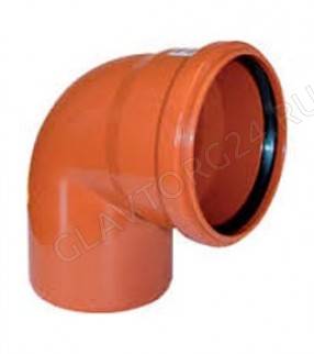 Отвод канализационный 90 град. DN 110 наружный