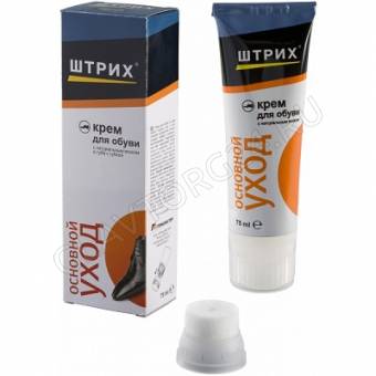 Штрих крем д/об. туба с губкой бесцветный 75мл/48шт 