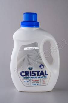 Средство для стирки CRISTAL. Для белого 1 л , (1*6 шт)