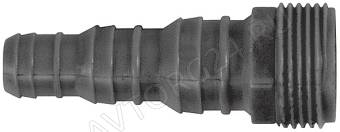 Переходник внутренний пластиковый 1/2"-5/8"-3/4" с резьбой 3/4"/76416
