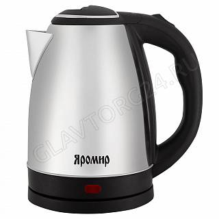 Чайник электрический ЯРОМИР ЯР-1058 1,8л 1,5кВт нерж.сталь черный