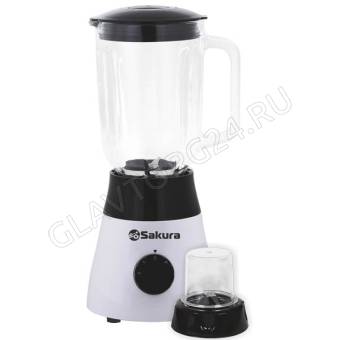 Блендер настольный SAKURA SA-6256W 600Вт 1,5л 1 насадка белый