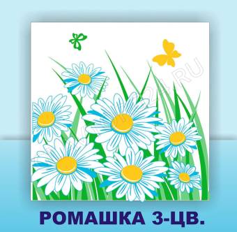 Салфетки бум. Солфи 50шт/88шт, ромашка 
