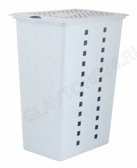 Корзина для белья "Виолетта" 30л. (голубой)(уп.6) М2444
