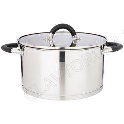 КАСТРЮЛЯ 6,0Л AGNESS СО СТЕКЛ. КР. НЕРЖ.СТАЛЬ 24*13,5СМ/4 арт. 937-304
