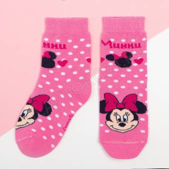 Носки детские х/б DISNEY Минни Маус р-р 29-31(18-20) розовый