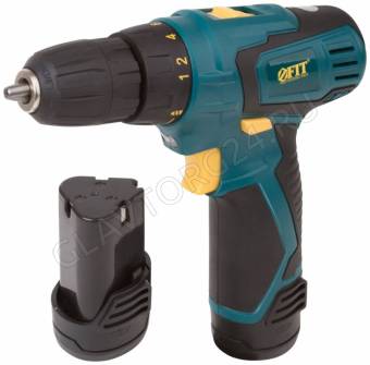 Дрель-Шуруповерт Акк. FIT 12,0В 2*Li-Ion 1,3Ач кейс/80181