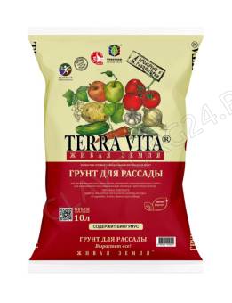 Грунт Живая земля Для рассады 10л Terra Vita (нарушена упаковка)