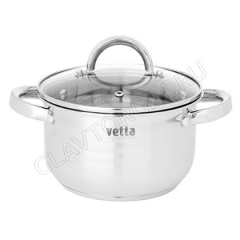 VETTA Фултон Кастрюля 20х11,5см, 2,9л, со стекл. крышкой