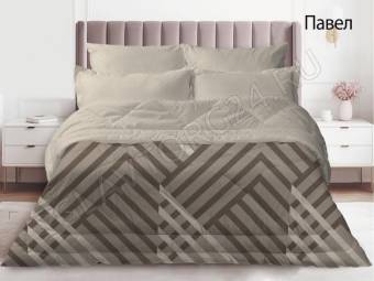КПБ Евро с одеялом  Микросатин Павел Од200*215+Пр220*240+4Нав(70*70+50*70)