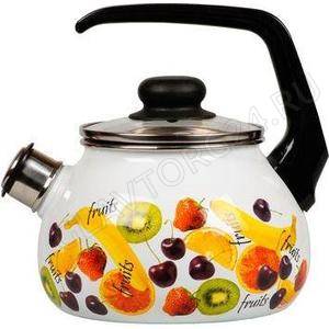 Чайник эмалир. сферич. 2,0л со свист. Fruits 1RA12