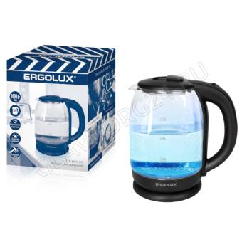 Чайник электрический ERGOLUX ELX-KG05-C02 1,8л 1,6кВт стекло 