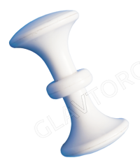 ручка-кнопка РК1-7 пластмасса белая 452 25