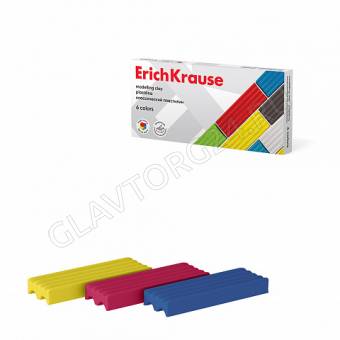Пластилин 6цв 96г ErichKrause Basic 50557   4716441