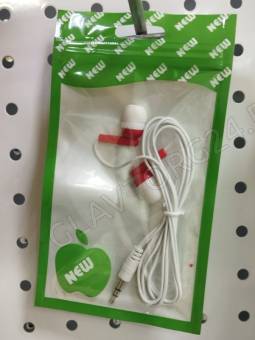 Наушники проводные внутриканальные Stereo EARPHONES салатовый