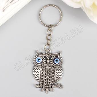 Брелок металл глазки "Филин" 4,5х2,7 см 2791180
