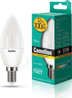 Лампа светод. Camelion LED8-CW35/830/E14 (Эл.лампа светодиодная 8Вт 220В)