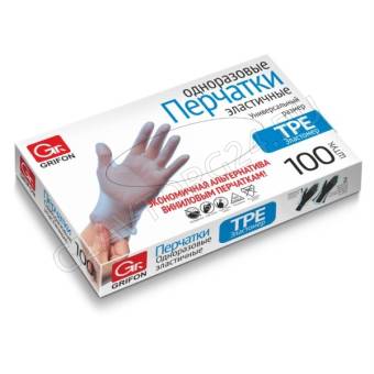 Набор перчаток TPE Grifon р-р(M) (50пар/100шт) 22шт