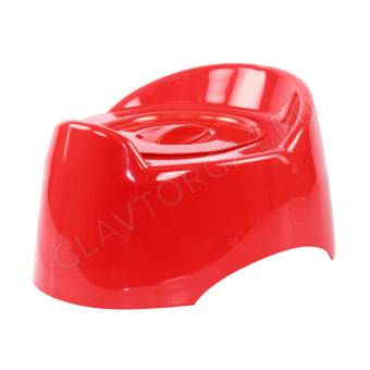 Горшок детский с крышкой "Малышок" (белый/роз)