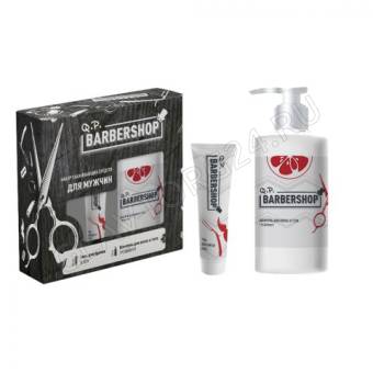 ПН Q.P. №1300 BARBERSHOP Алоэ и Грейпфрут (Шампунь Грейпфрут 320мл+Гель для бритья Алоэ 100мл) 8шт