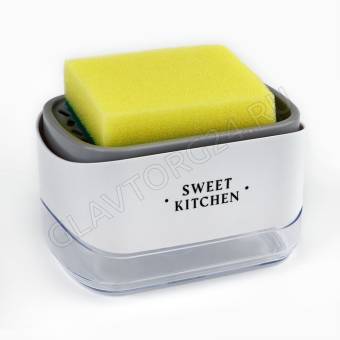 Дозатор для жидкого мыла с губкой "Sweet kitchen" 14х10см 10517927