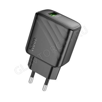 Сетевое зарядное устройство hoco. модель CS21A, QC3.0, 1xUSB-A, EU вилка