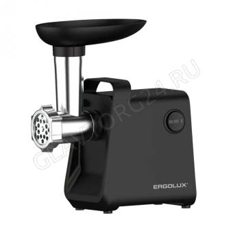 Мясорубка ERGOLUX  ELX-MG02-C02 черная (электромясорубка 1800 Вт, реверс, 220-240В)