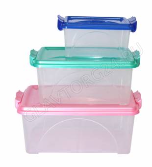 Контейнер прямоугольный с ручками 11,5л М425 /10шт